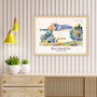 Wallity Cuadro Decorativo Enmarcado Cap Nègre de Henri-Edmond Cross 55 x 75 cm